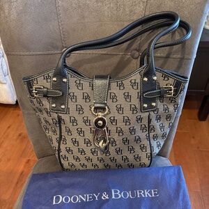 Dooney & Bourke Tulip Satchel Logo Signature Satchel Handbag